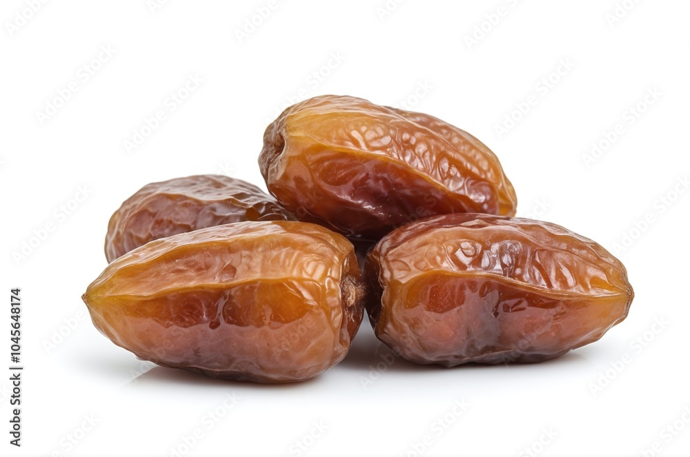 Barhi Dates Cluster Isolated on White Background Barhi Dates Cluster Isolated on White Background