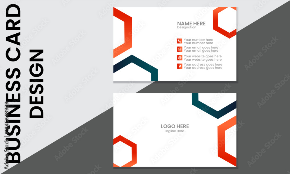 Creative and modern identity card design template vector illustration Creative and modern identity card design template vector illustration