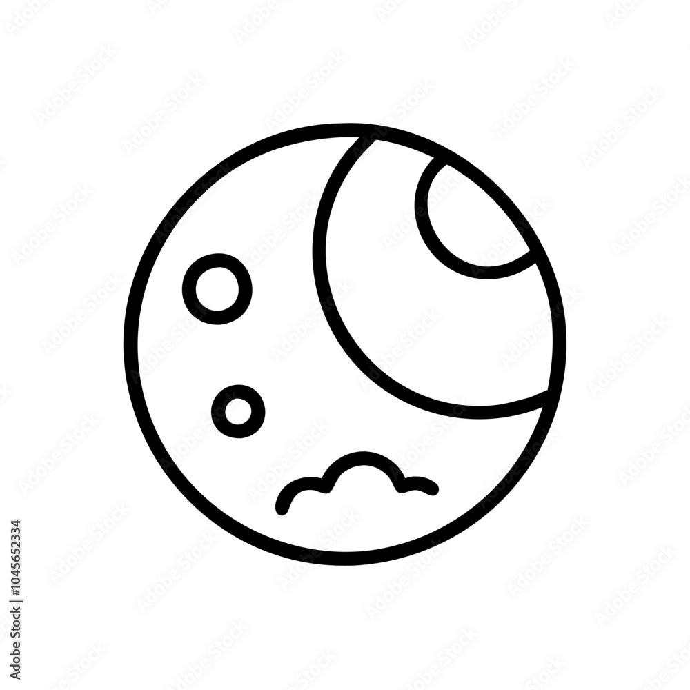 Fototapeta premium moon-icon-