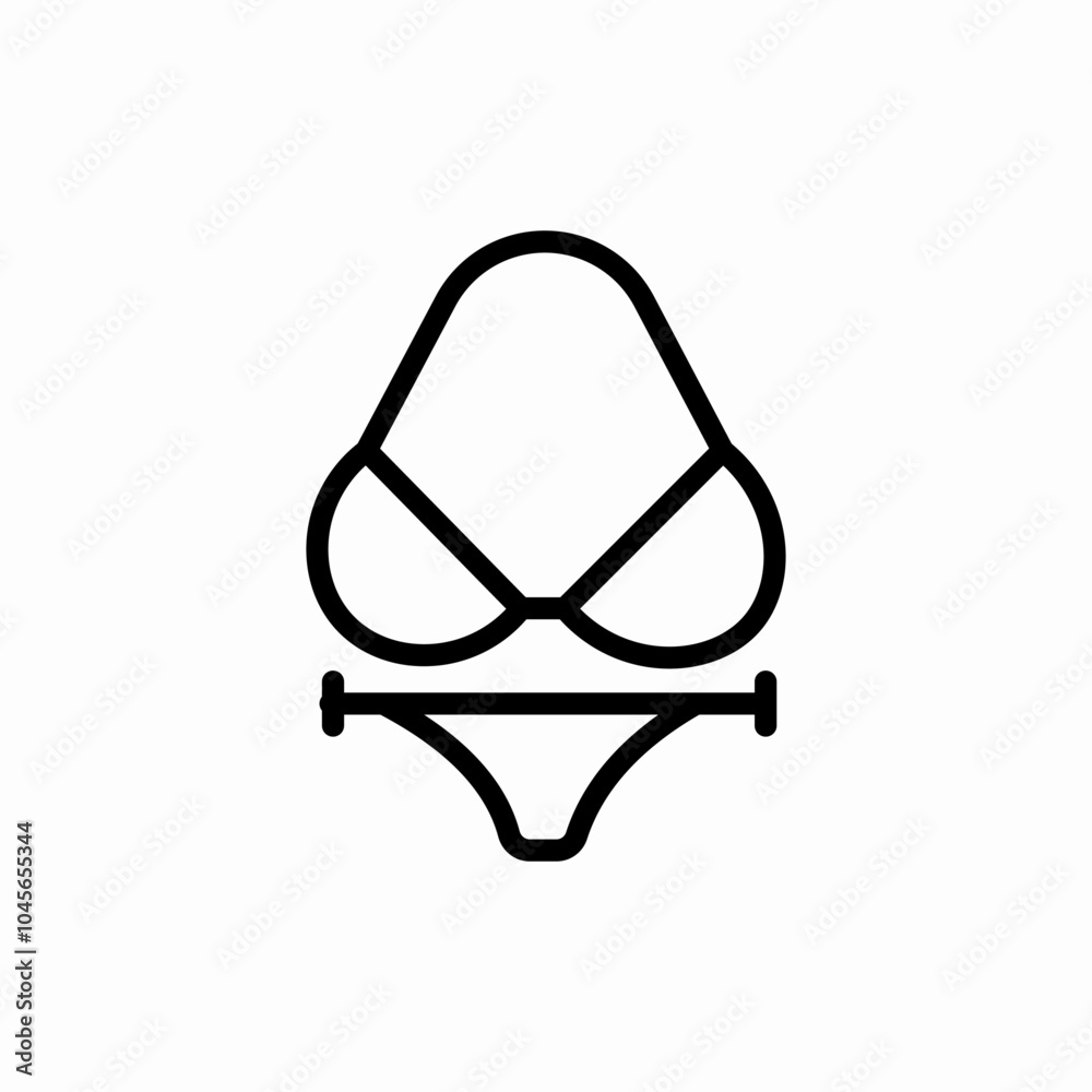 bikini swim suit icon sign vector bikini swim suit icon sign vector