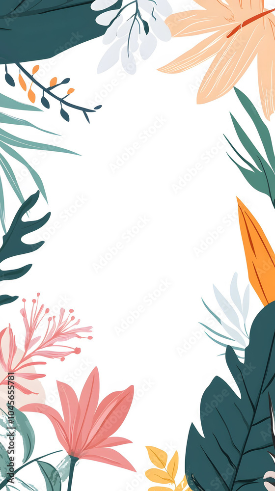 Floral border design Floral border design