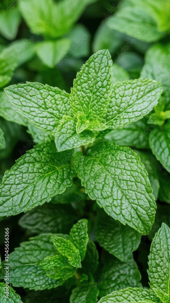 Fresh green mint leaves, vibrant and lush, isolated on a soft background. Fresh green mint leaves, vibrant and lush, isolated on a soft background.