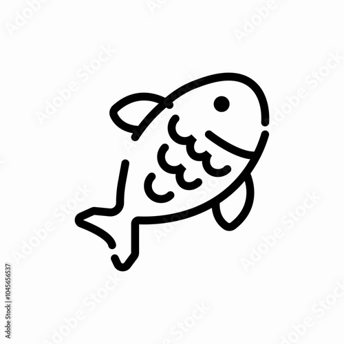 fish farming icon sign vector