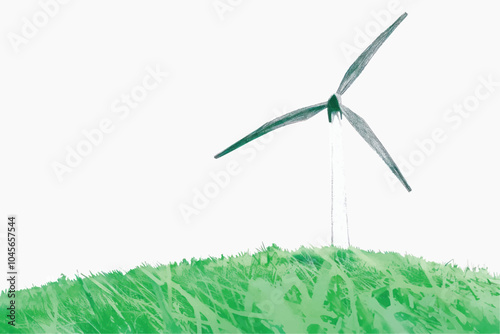 Eco-friendly wind energy landscape