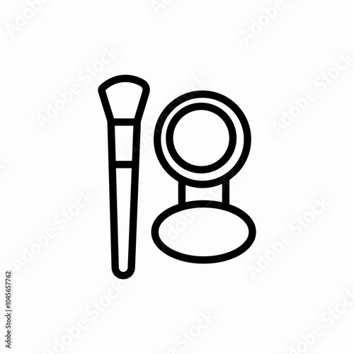 makeup set icon sign vector