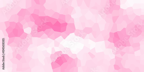 Abstract background of crystallized. triangular 3d Wall background with tile. Rose pink Geometric Modern creative background. baby pink Geometric Retro tiles pattern. Pink hexagon ceramic. 3d design