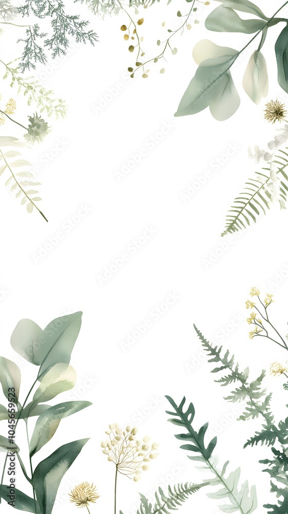 Elegant floral frame Elegant floral frame