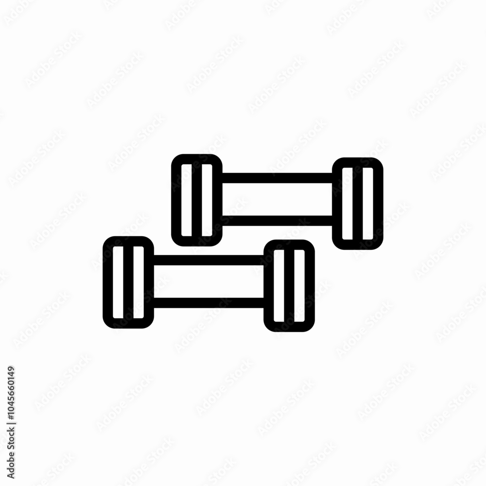 weights training icon sign vector weights training icon sign vector