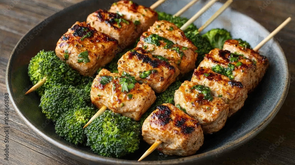 A healthy portion of sliced broccoli florets in a bowl, with their rich green color emphasized by natural lighting on a rustic wooden surface. A healthy portion of sliced broccoli florets in a bowl, with their rich green color emphasized by natural lighting on a rustic wooden surface.