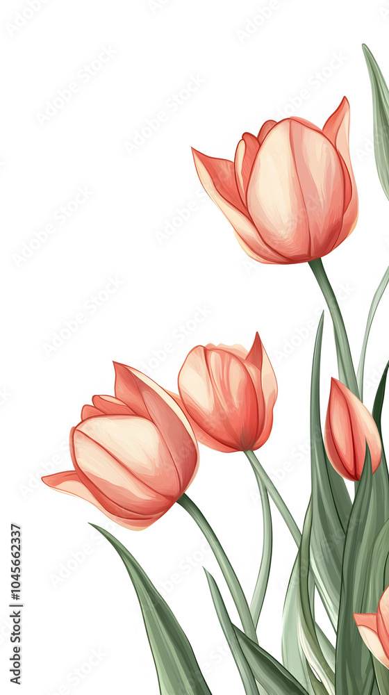 Elegant tulip blooms Elegant tulip blooms