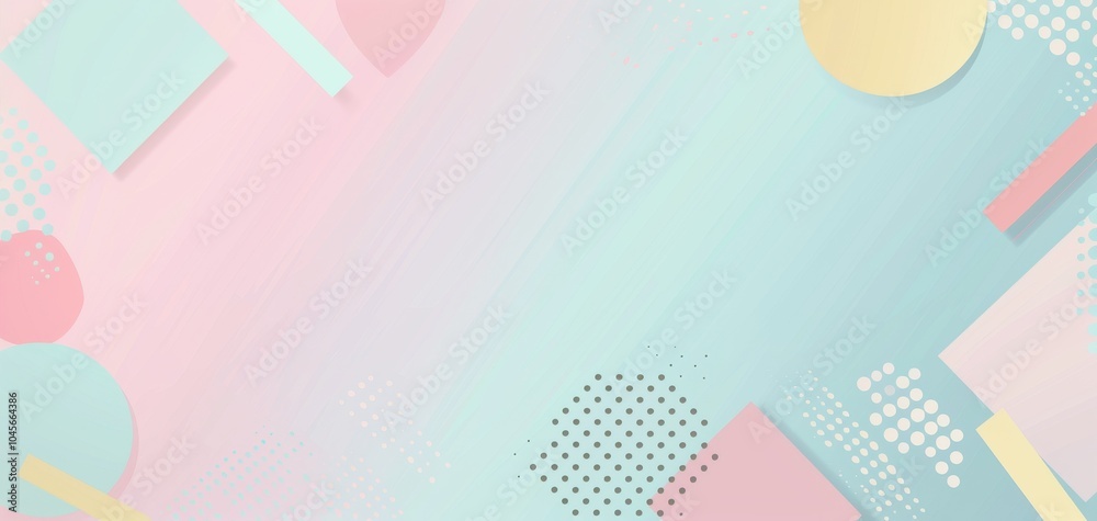 Abstract Geometric Minimalist Pastel Background with Soft Shapes and Polka Dot Accents Abstract Geometric Minimalist Pastel Background with Soft Shapes and Polka Dot Accents