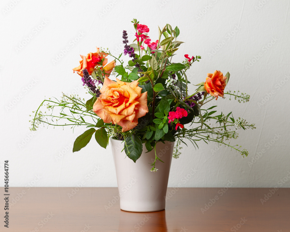Obraz premium Composition florale de fleurs d'automne