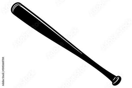 wooden baseball bat on a white background