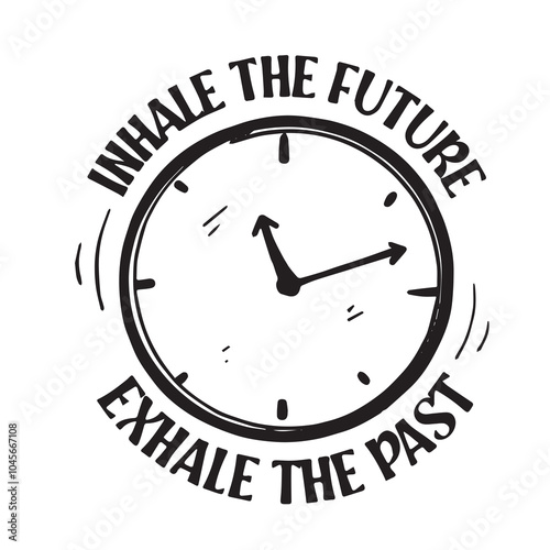 whale the future exhale the past logo inspirational positive quotes, motivational, typography, lettering design, vector, illustration, sign, text, alphabet, font, decoration, happy, art, love