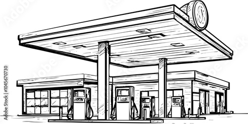 gas station
