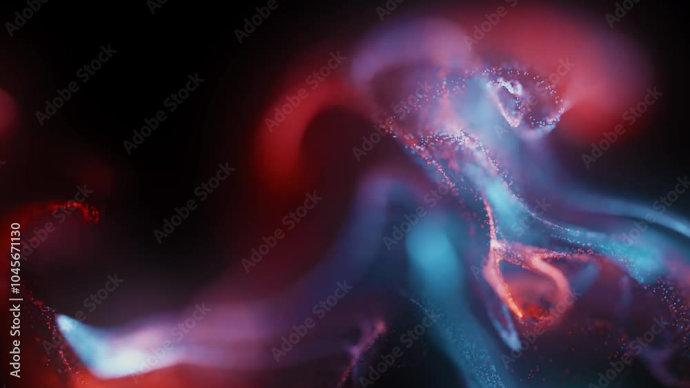 Abstract particle animation