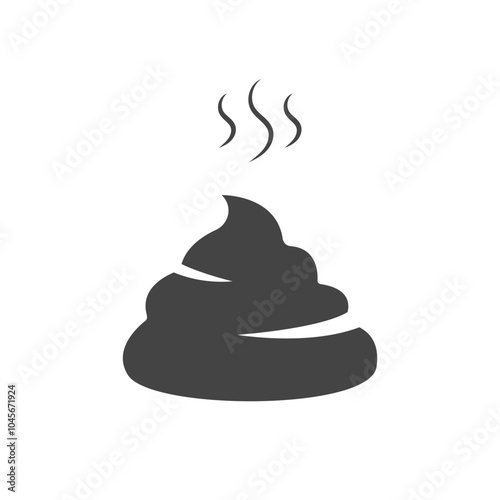 Stinky Poop Excrement. Vector illustration on white background