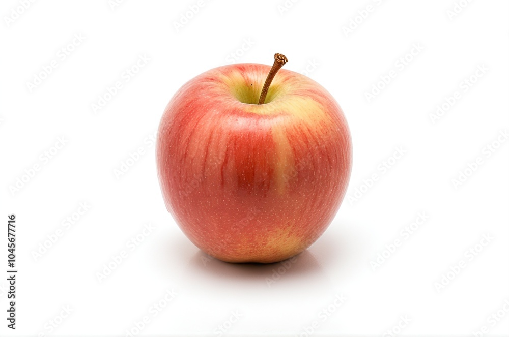 Delicious Red Gala Apple Picked Fresh and Isolated on a White Background Delicious Red Gala Apple Picked Fresh and Isolated on a White Background