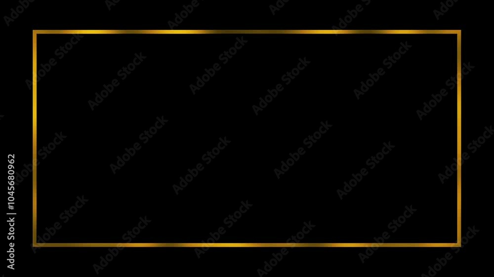 Gold frame. Animated rectangular border. Gold title background. Black abstract text banner. Line art. Wedding model frame. Copy space. Luxury and sophistication. Glitter and shiny square. Thin line.
Gold frame. Animated rectangular border. Gold title background. Black abstract text banner. Line art. Wedding model frame. Copy space. Luxury and sophistication. Glitter and shiny square. Thin line.