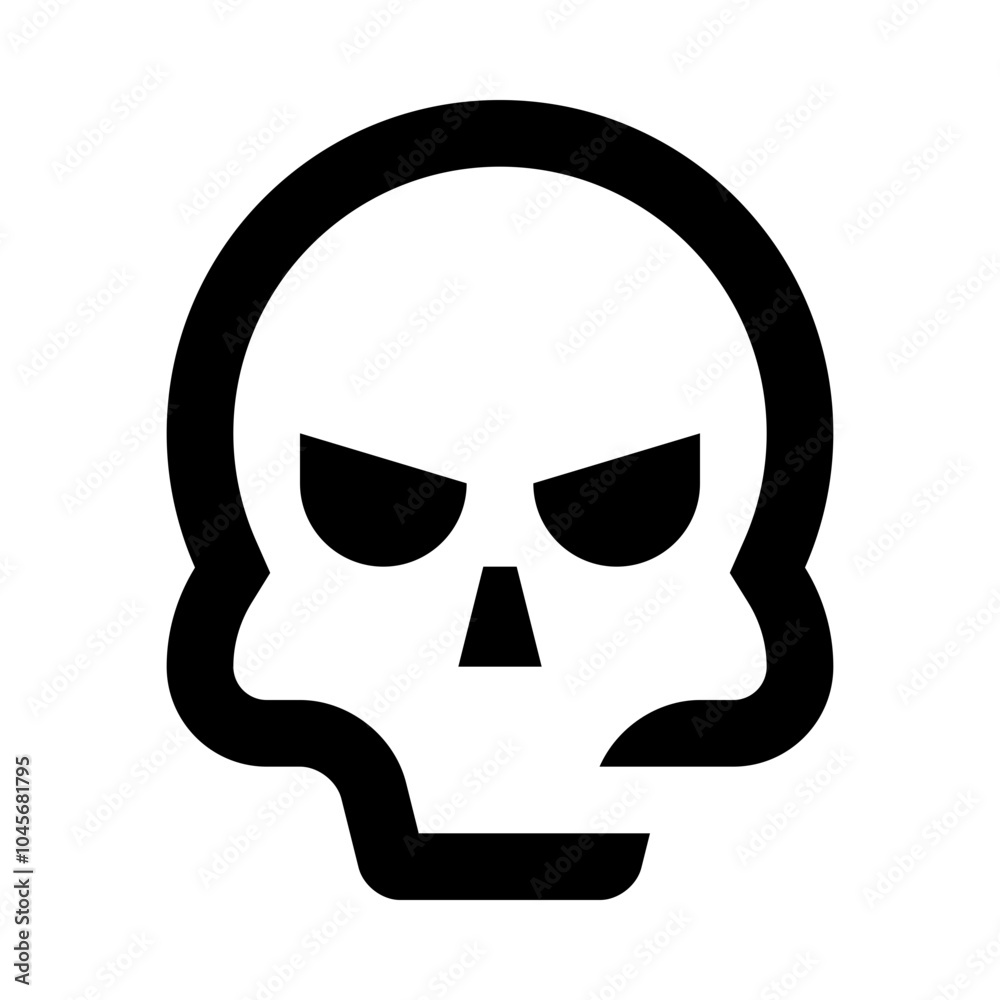 Skeleton Skull Head Line Icon Skeleton Skull Head Line Icon