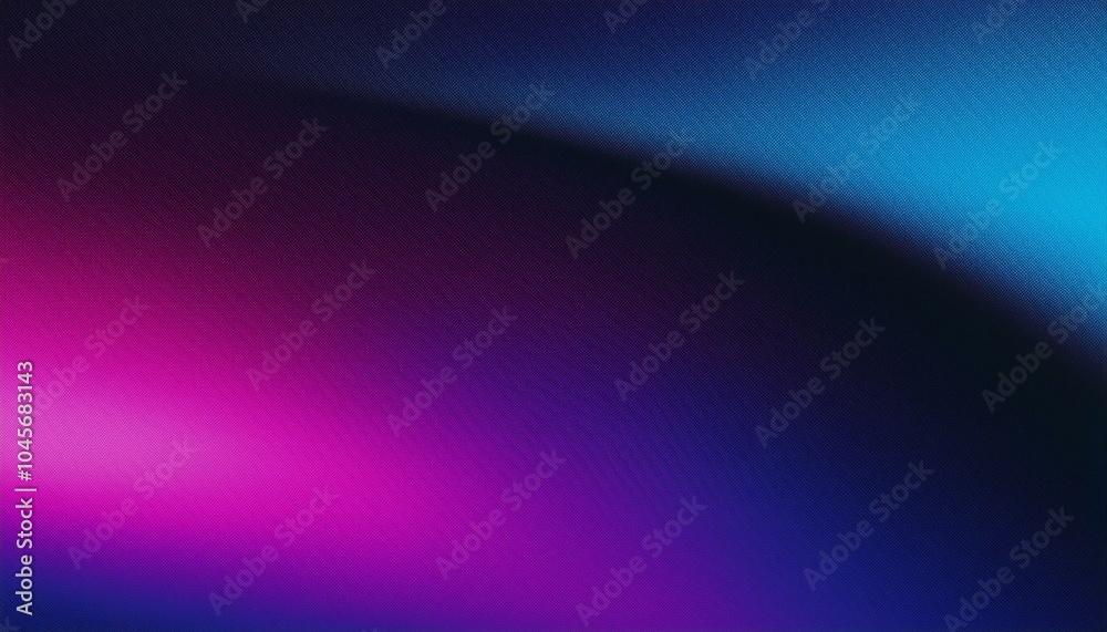 Obraz premium Grainy dark gradient background: blue, purple, magenta, pink, black abstract texture.