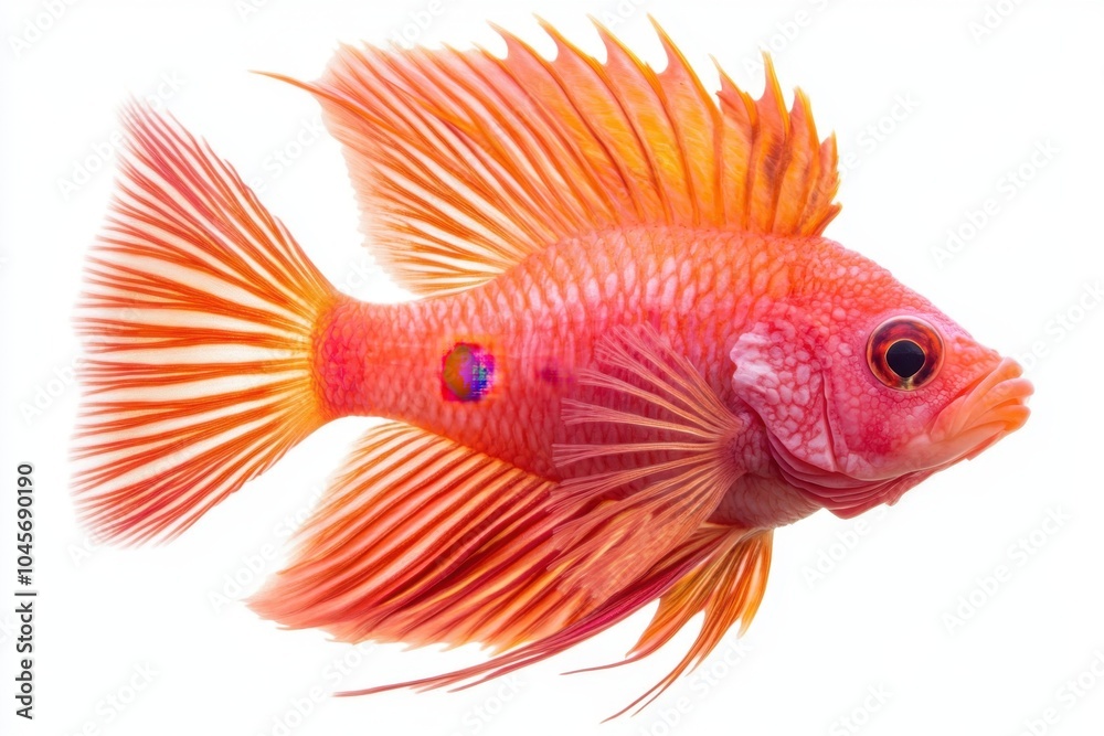 Fototapeta premium goldfish isolated on white