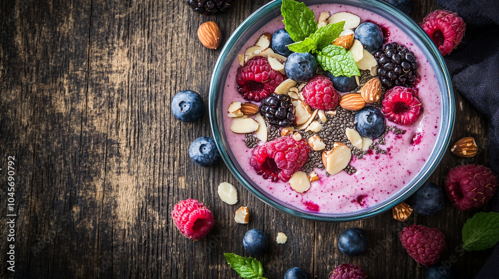 Smoothie Bowl Breakfast Photos Depicting a Healthy Smoothie Bowl Breakfast Photos Depicting a Healthy