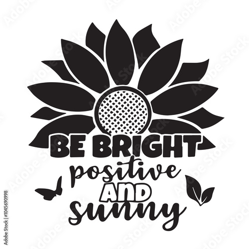 Wallpaper Mural be bright positve and sunny background inspirational positive quotes, motivational, typography, lettering design Torontodigital.ca