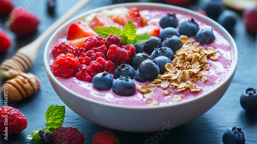 Smoothie Bowl with Fresh Berries