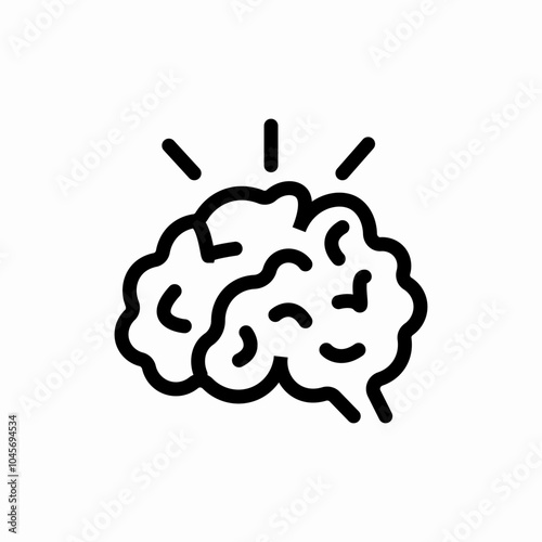 brain idea icon sign vector