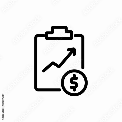 finance growth icon sign vector