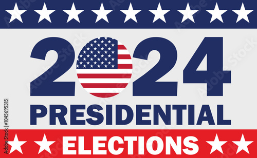 USA Elections 2024 Illustration file. United States of America Presidential Elections Illustrations. US Election November 2024