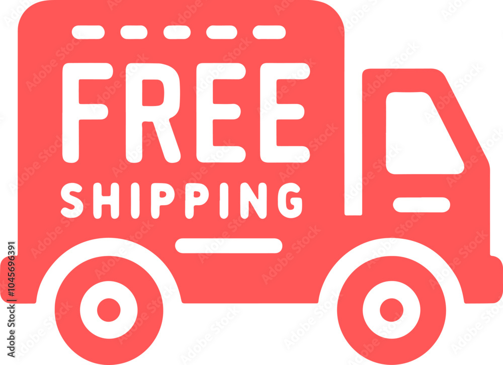 Free Shipping Truck icon Design Free Shipping Truck icon Design