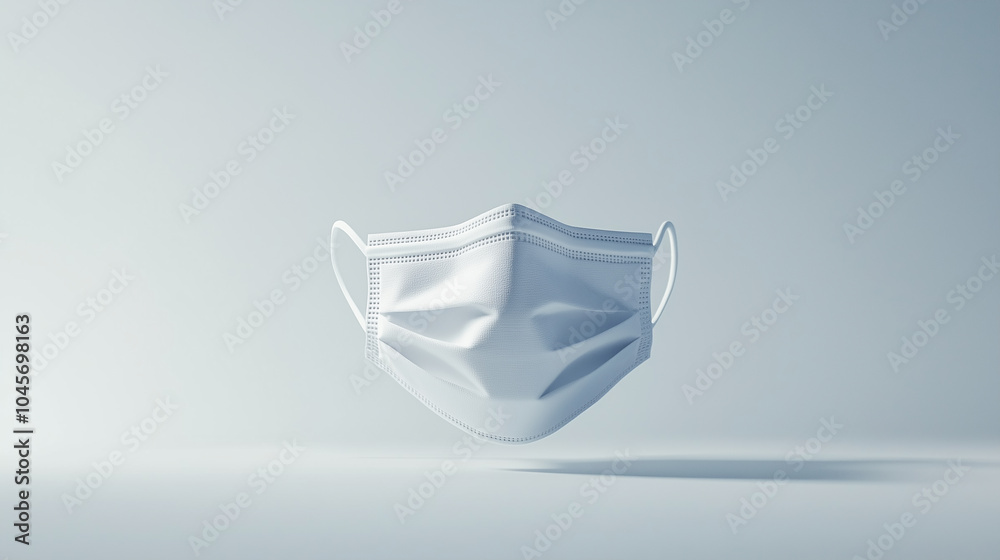 A white surgical mask is neatly placed on a smooth, light surface. This simple arrangement emphasizes the importance of health and safety measures during current times. A white surgical mask is neatly placed on a smooth, light surface. This simple arrangement emphasizes the importance of health and safety measures during current times.