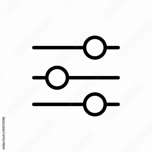 control sliders icon sign vector