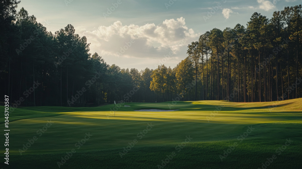 Competitive Golf Event, Quiet and Empty Course Competitive Golf Event, Quiet and Empty Course
