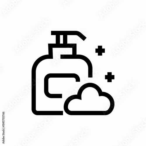 liquid soap icon sign vector