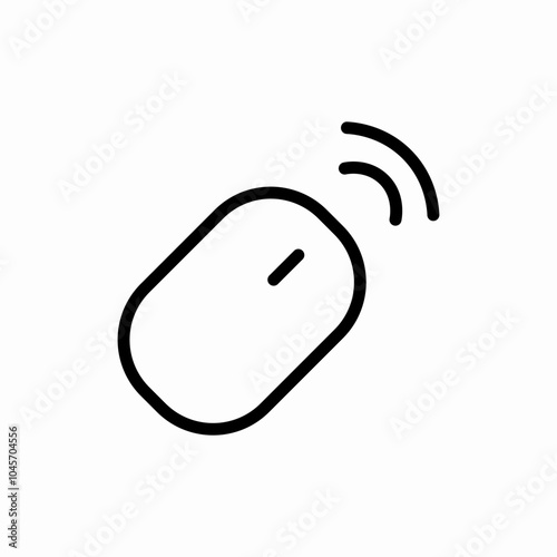 wireless mouse icon sign vector