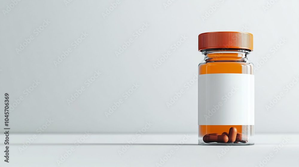 transparent, empty medicine vial with a blank label, symbolizing potential, purity, and readiness for medical use. The image conveys themes of healthcare innovation, clinical research, and sterile env transparent, empty medicine vial with a blank label, symbolizing potential, purity, and readiness for medical use. The image conveys themes of healthcare innovation, clinical research, and sterile env
