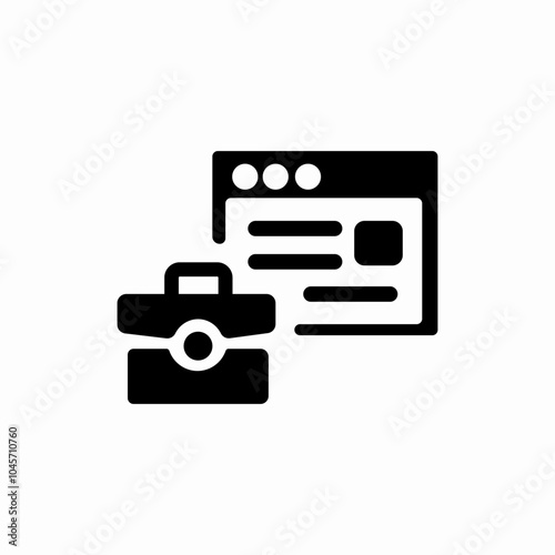 job description icon sign vector