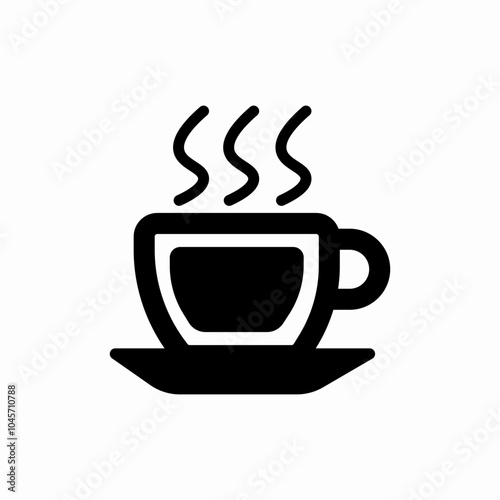 hot coffee icon sign vector