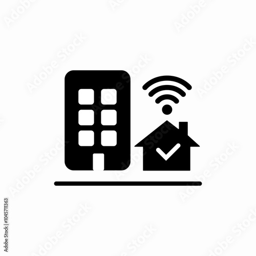 smart city icon sign vector