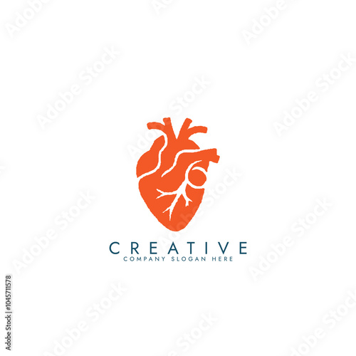 Thoracic surgery or chest health logo flat vector design, Health lungs logo design, respiratory health care vector design