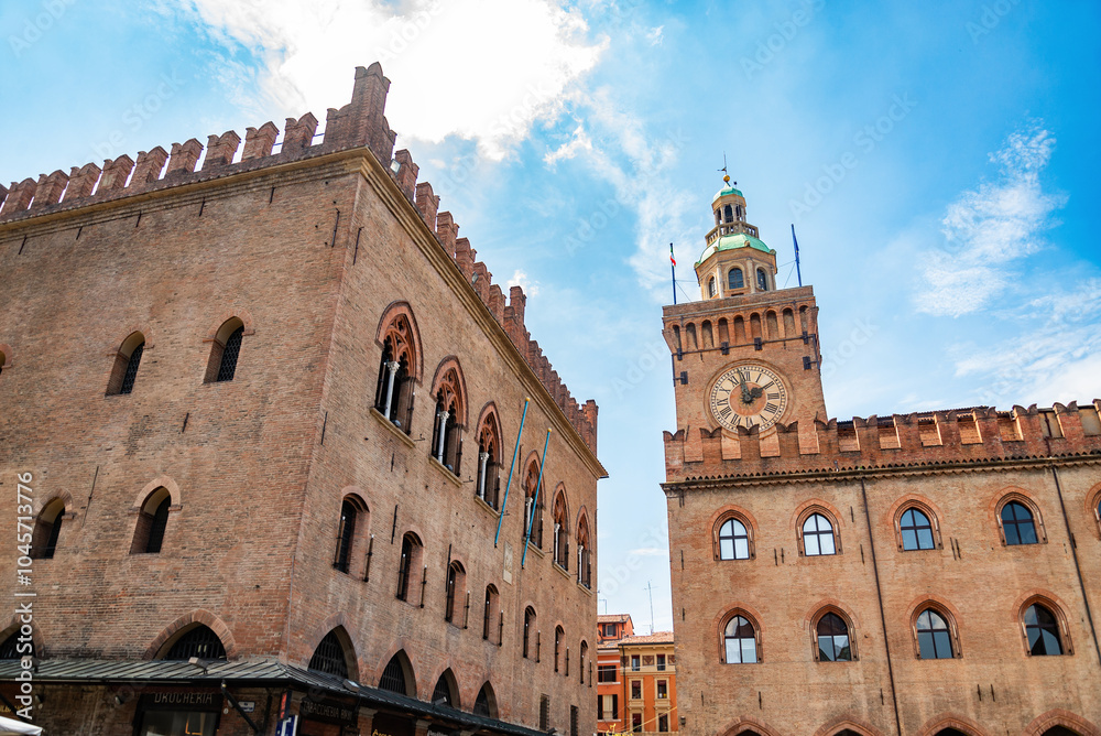 Palazzo dei Notai and Palazzo d'Accursio in Bologna Palazzo dei Notai and Palazzo d'Accursio in Bologna