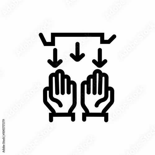 bathroom hand dryer icon sign vector