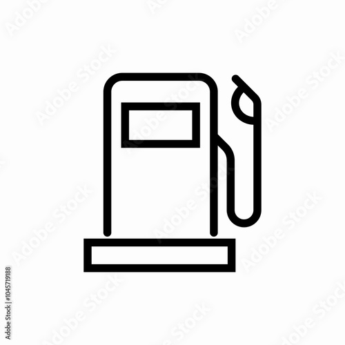 gas station icon sign vector