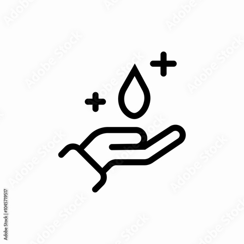 moisture drop icon sign vector