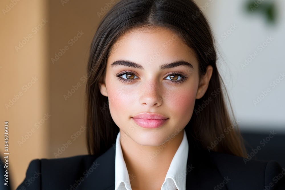 A person facing gender discrimination in a job interview, with subtle biases in the interviewers' expressions and body language A person facing gender discrimination in a job interview, with subtle biases in the interviewers' expressions and body language