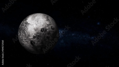 Icy Planet in the Depths of Space
