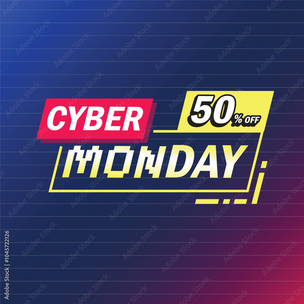 Fototapeta premium Cyber Monday Title